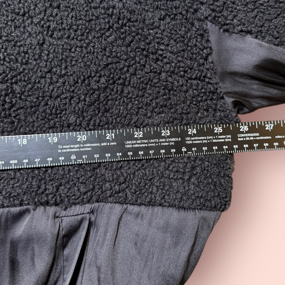 Cotton-On Body Women's Black Sherpa Fleece Zip-Up Jacket Size M Casual - Picture 7 of 9